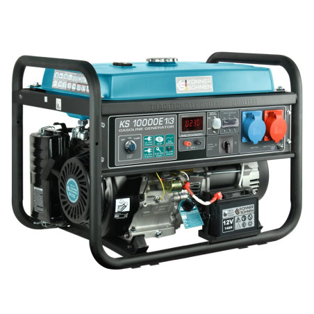 Benzin Stromerzeuger Könner & Söhnen KS 10000E 1/3 7.5 (400 V), 7.5 (230 V) kW