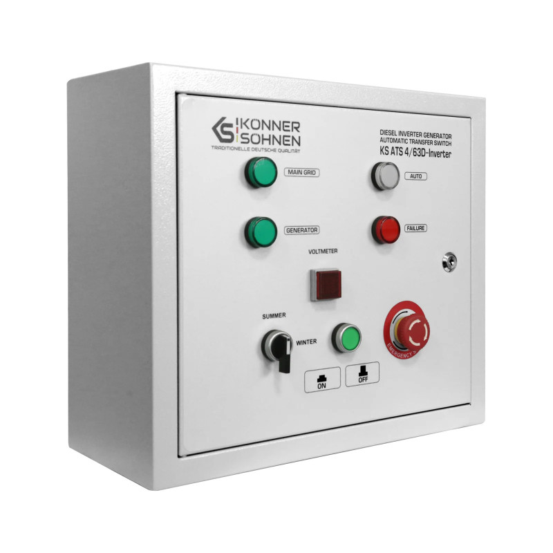 Módulo de alimentación automática de reserva Könner & Söhnen KS ATS 4/63D-Inverter Módulo de alimentación automática de reserva Könner & Söhnen KS ATS 4/63D-Inverter