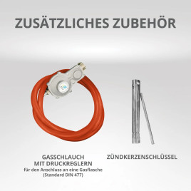 LPG Benzin Stromerzeuger Könner & Söhnen KS 2900G 2.5 kW