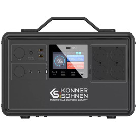 Stazione di ricarica portatile Könner & Söhnen KS 2400PS da 2400 W con batteria LiFePO4 da 2240 Wh.