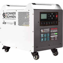Stazione di ricarica portatile Könner & Söhnen KS 2000PS da 2400 W con batteria LiFePO4 da 2240 Wh.