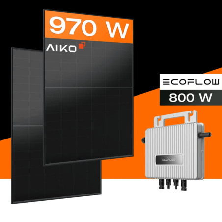 EcoFlow 800 W 970 W Balkon-Solaranlage