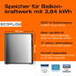 Balkonkraftwerk EcoFlow 1800 W STREAM Ultra X Akku (3,8 kWh) (4 Solarmodule) Balkonkraftwerk EcoFlow 1800 W STREAM Ultra X Akku (3,8 kWh) (4 Solarmodule)