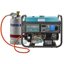 LPG Benzin Stromerzeuger Könner & Söhnen KS 7000E G 5 kW