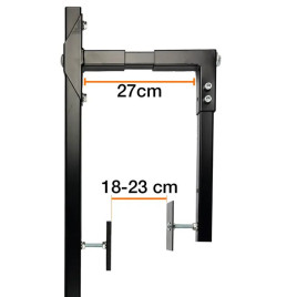 Solarmodul-Halterung für Betonbrüstung (18–25 cm)