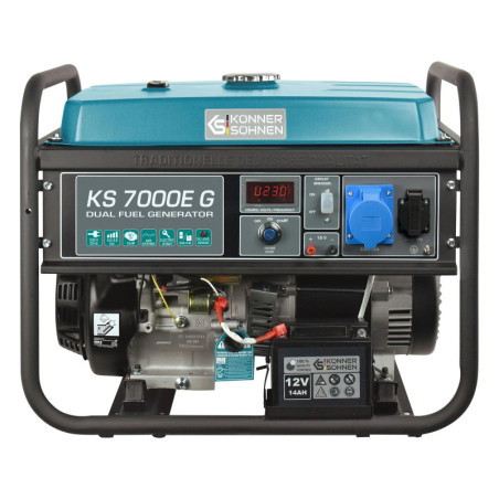 LPG Benzin Stromerzeuger Könner & Söhnen KS 7000E G