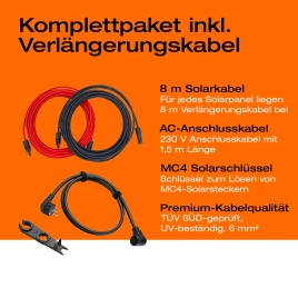 Balkonová elektrárna s akumulátorem 1,92 kWh, 1000 Wp