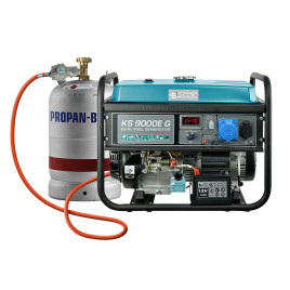 LPG Benzin Stromerzeuger Könner & Söhnen KS 9000E G 6 kW