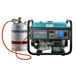 LPG Benzin Stromerzeuger Könner & Söhnen KS 10000E G 7.5 kW