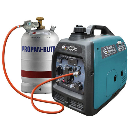 LPG Inverter Benzin Stromerzeuger Könner & Söhnen KS 2100iG S 1.8 kW