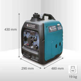 LPG Inverter Benzin Stromerzeuger Könner & Söhnen KS 2100iG S 1.8 kW