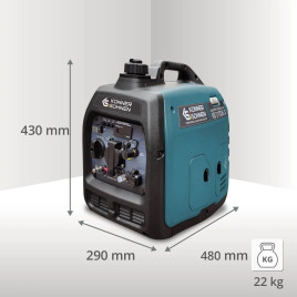 LPG Inverter Benzin Stromerzeuger Könner & Söhnen KS 3100iG S 2.8 kW