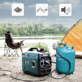 LPG Inverter Benzin Stromerzeuger Könner & Söhnen KS 3100iG S 2.8 kW