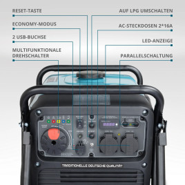 Generatore inverter GPL/benzina Könner & Söhnen KS 4100iEG