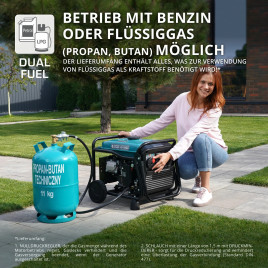 Invertorový generátor na LPG/benzín Könner & Söhnen KS 4100iEG
