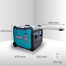 LPG Inverter Benzin Stromerzeuger Könner & Söhnen KS 5500iEG S 5 kW