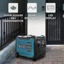 LPG Inverter Benzin Stromerzeuger Könner & Söhnen KS 5500iEG S 5 kW