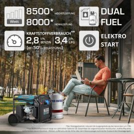 Інверторний газобензиновий генератор Könner & Söhnen KS 8100iEG 8 kW