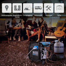 LPG Inverter Benzin Stromerzeuger Könner & Söhnen KS 8100iEG 8 kW