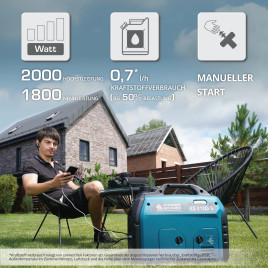 Inverter Benzin Stromerzeuger Könner & Söhnen KS 2100i S 1.8 kW