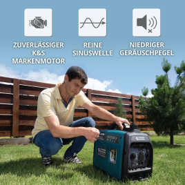 Inverter Benzin Stromerzeuger Könner & Söhnen KS 2100i S 1.8 kW