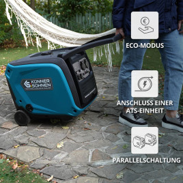 Inverter Benzin Stromerzeuger Könner & Söhnen KS 4000iE S 3.5 kW