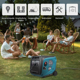 Inverter Benzin Stromerzeuger Könner & Söhnen KS 4000iE S ATS 3.5 kW