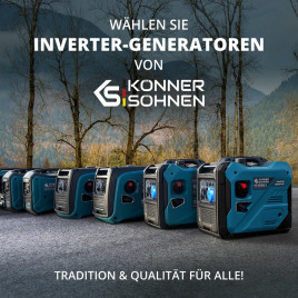 Inverter Benzin Stromerzeuger Könner & Söhnen KS 4000iE S ATS 3.5 kW