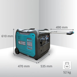 Inverter Benzin Stromerzeuger Könner & Söhnen KS 5500iES ATSR 5 kW