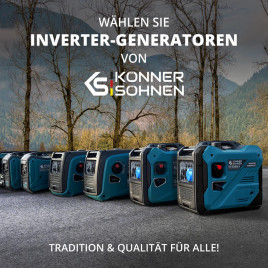 Inverter Benzin Stromerzeuger Könner & Söhnen KS 5500iES ATSR 5 kW