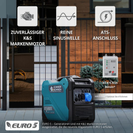 Inverter Benzin Stromerzeuger Könner & Söhnen KS 6000iE S 5 kW