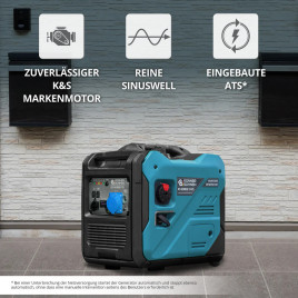 Inverter Benzin Stromerzeuger Könner & Söhnen KS 6000iE S ATS 5 kW