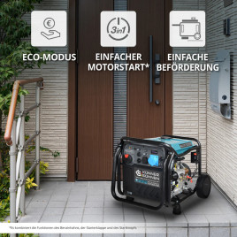 Inverter Benzin Stromerzeuger Könner & Söhnen KS 8100iE ATSR 8 kW