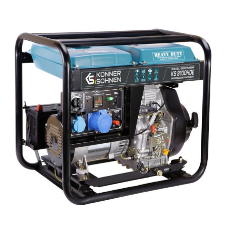 Diesel Stromerzeuger Könner & Söhnen KS 8100HDE (EURO V) 6 kW