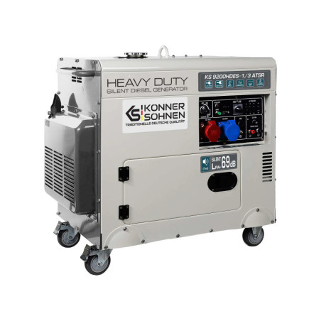 Diesel Stromerzeuger Könner & Söhnen KS 9200HDES-1/3 ATSR (EURO V) 7 (400 V), 6 (230 V) kW