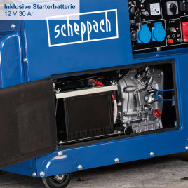 Diesel Stromerzeuger SG5200D Scheppach 4.2 (400 V), 3 (230 V) kW