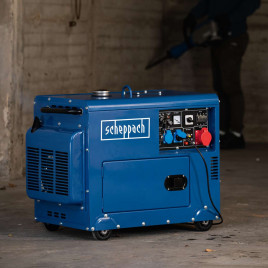 Diesel Stromerzeuger SG5200D Scheppach 4.2 (400 V), 3 (230 V) kW