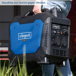 Inverter Benzin Stromerzeuger Scheppach SG3500i - 4,8 PS | 3500W| 6,3L Tank | 66dB 3 kW