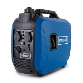 Inverter Benzin Stromerzeuger Scheppach SG2500i - 2000W | 2x 230V Steckdose / 2x USB Typ A (schnell ladend) 1.6 kW